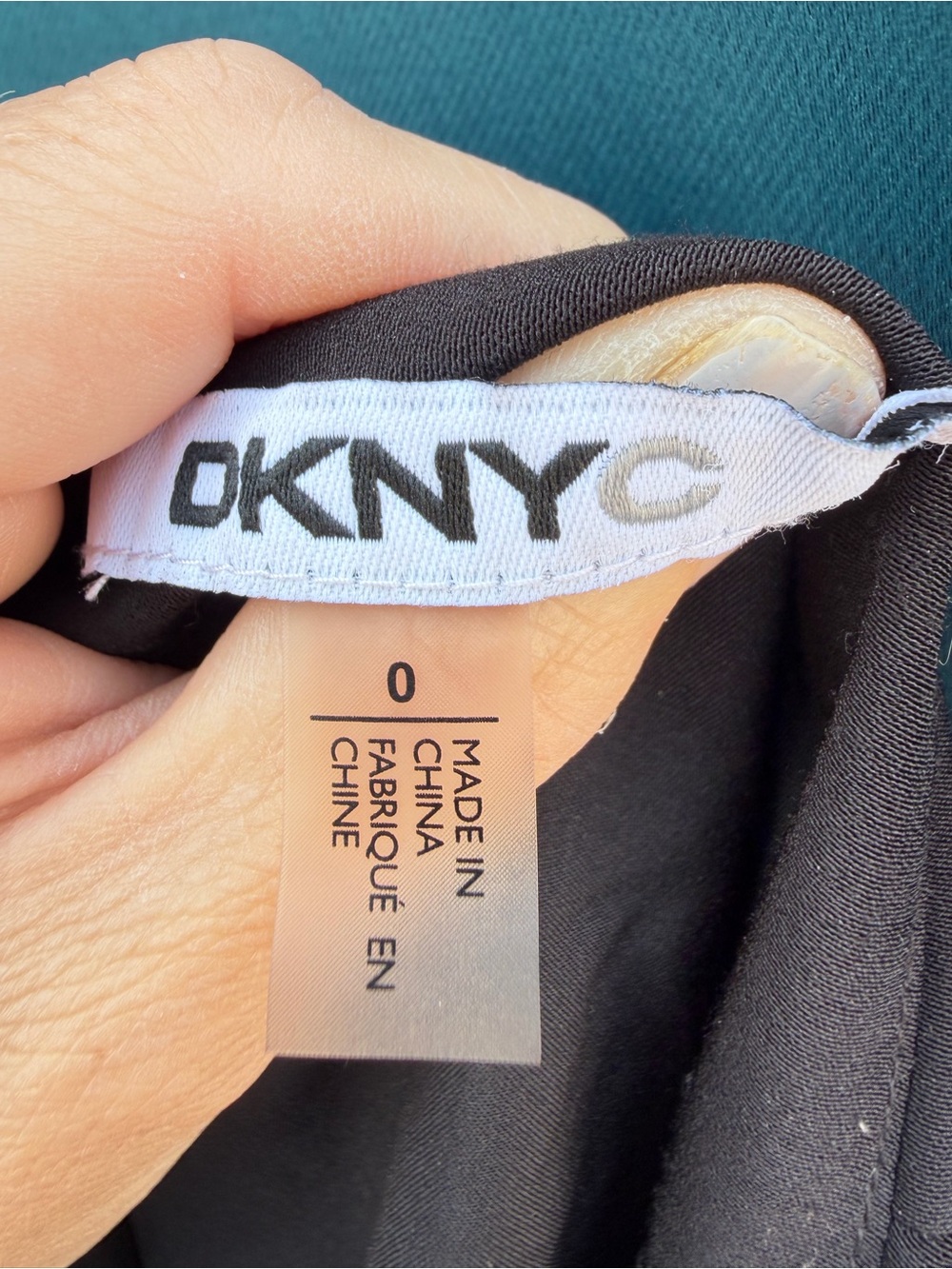 DKNY Black Maxi Skirt with Sheer Paneling - Picture 2 of 3